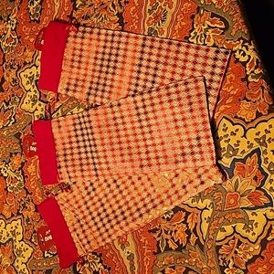 Set of 3 Jute Diamond Red Wine Bottle Gift Bags - NWT